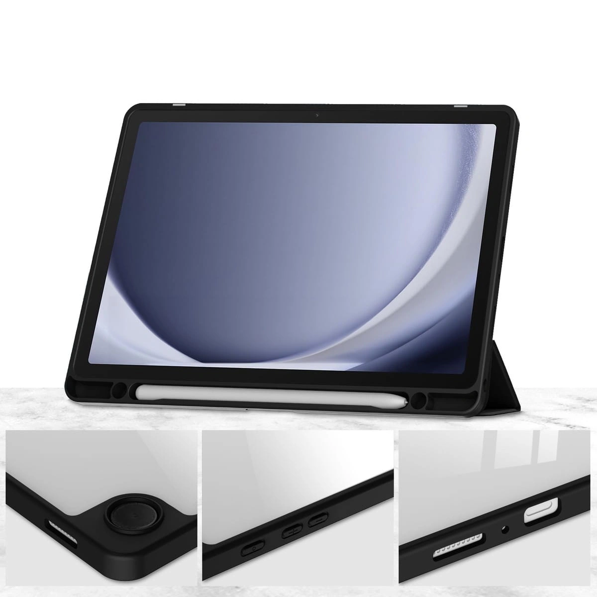 Bizon Case Tab Clear Matt Samsung Galaxy Tab A9 Plus black