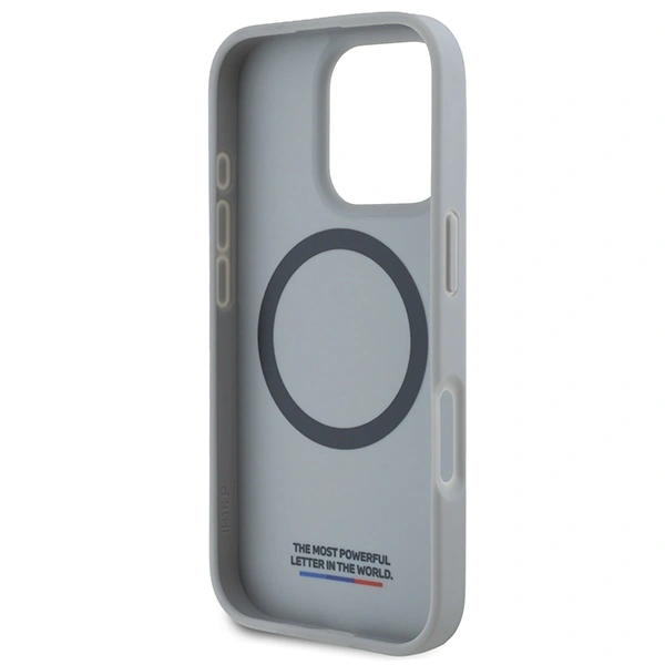 BMW BMHMP16L23PUDTS Apple iPhone 16 Pro hardcase M Carbon Tricolor Line MagSafe grey
