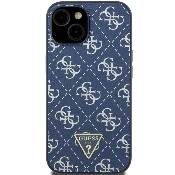 Guess GUHCP15MPG4GPB Apple iPhone 15 Plus / 14 Plus hardcase 4G Triangle Metal Logo blue