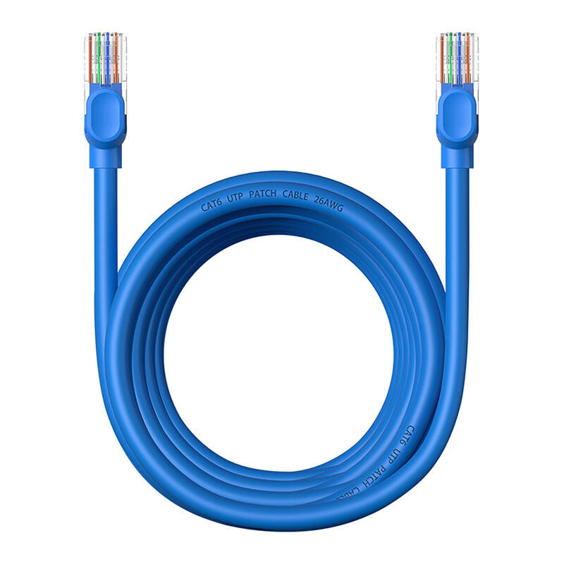 Baseus Ethernet RJ45 Cat.6 1000Mbps network cable 5m (blue)