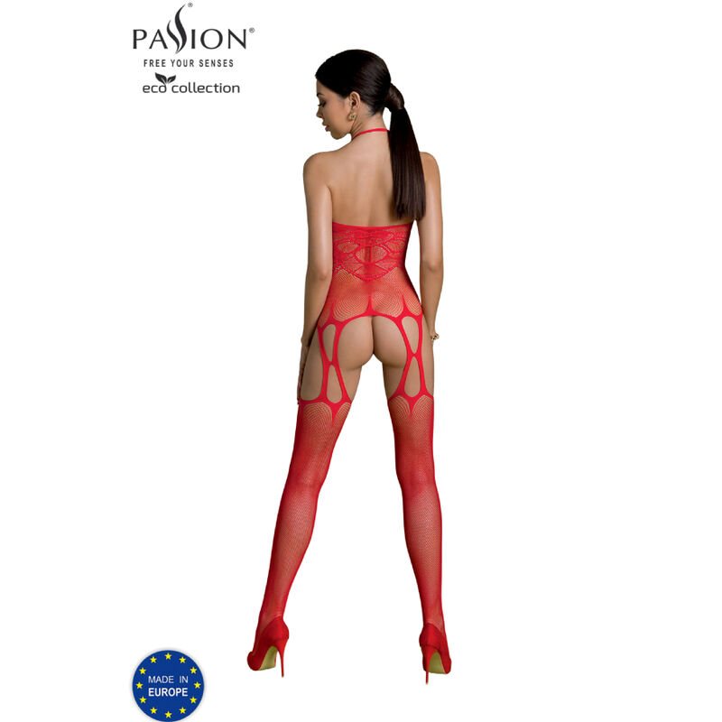 PASSION - ECO COLLECTION BODYSTOCKING ECO BS002 RED