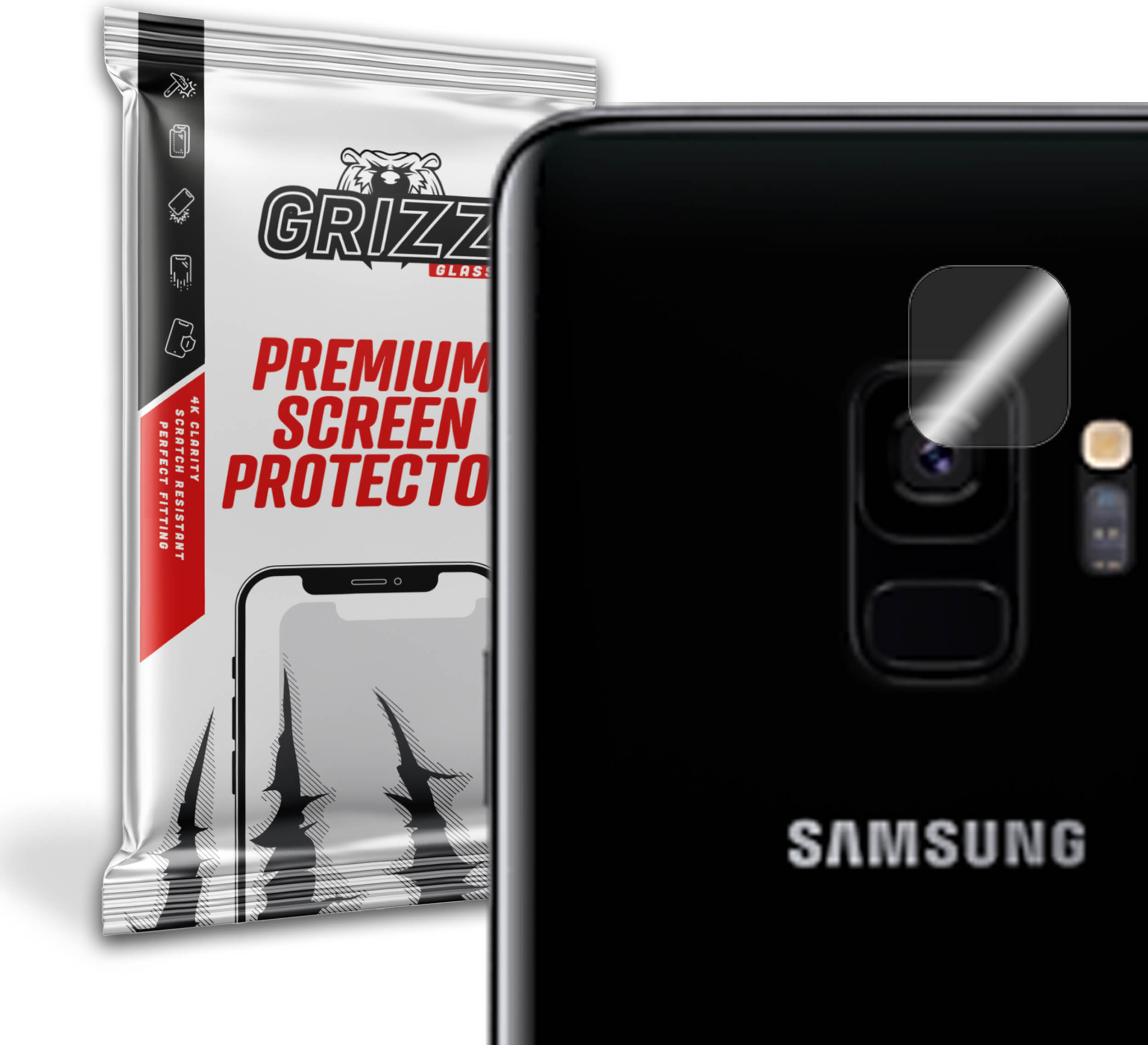 GrizzGlass HybridGlass Camera Samsung Galaxy S9