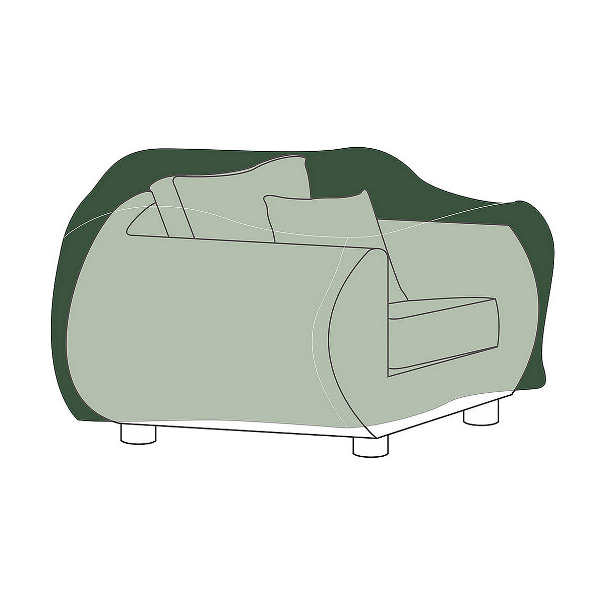 Sofa Cover Altadex (130 x 90 x 70 cm)