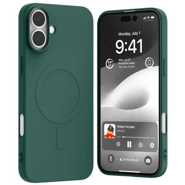 Etui Mercury MagSafe Semi-Silicone do Apple iPhone 16 Plus zielony