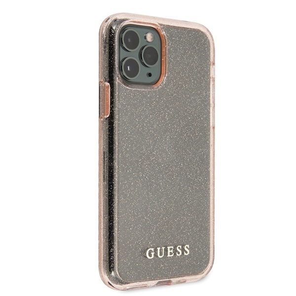 Guess GUHCN58PCGLPI Apple iPhone 11 Pro pink hard case Glitter