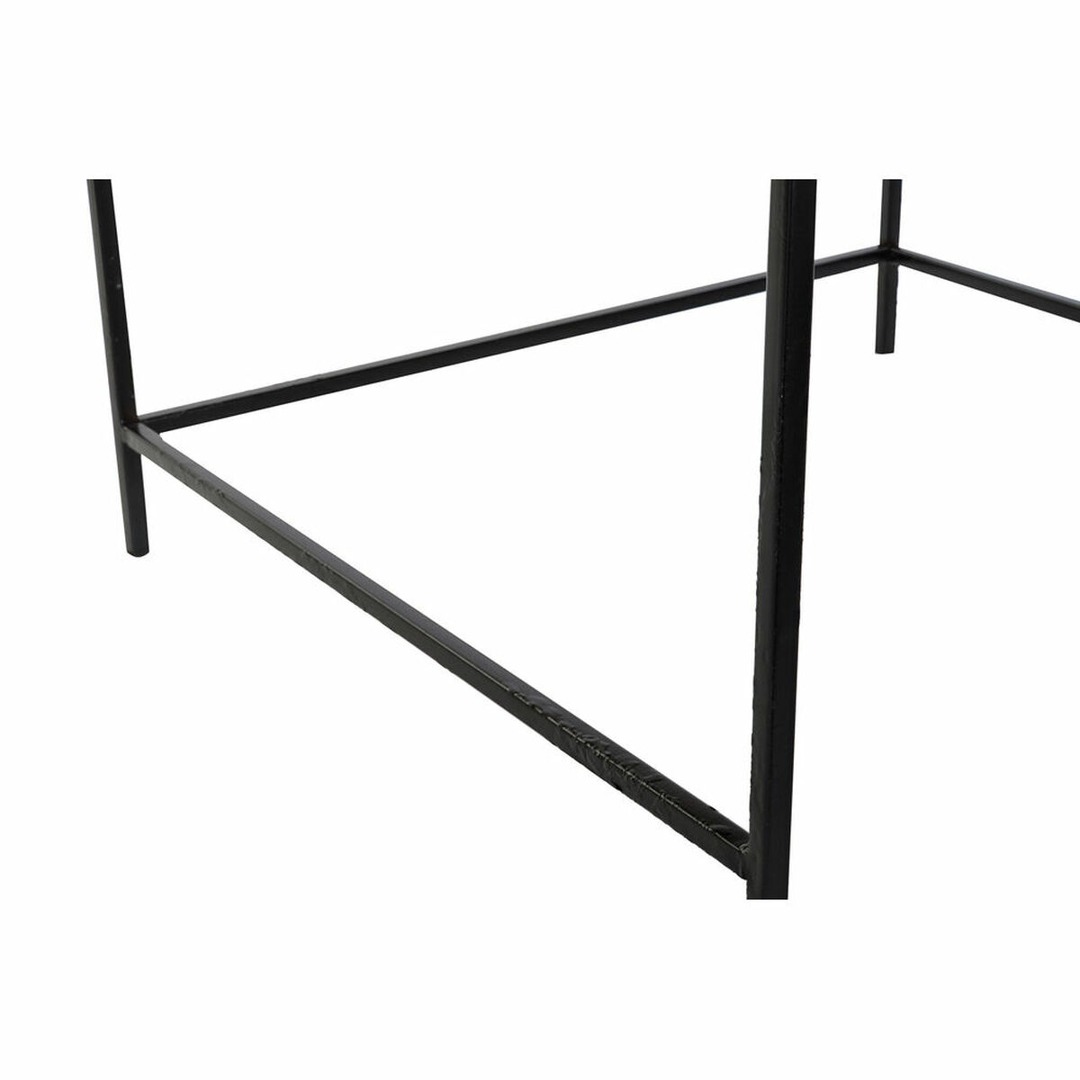 Side table DKD Home Decor Black Golden Steel Aluminium (63 x 62 x 44 cm)