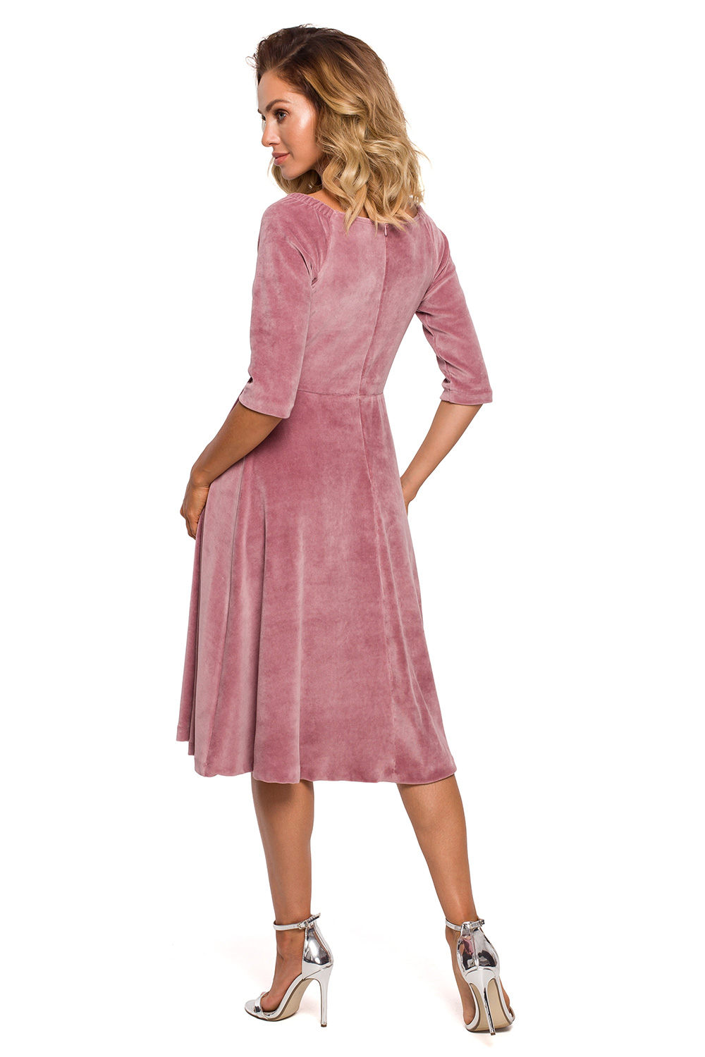 Sukienka Model MOE645 Dirty Pink - Moe Różowy Damska