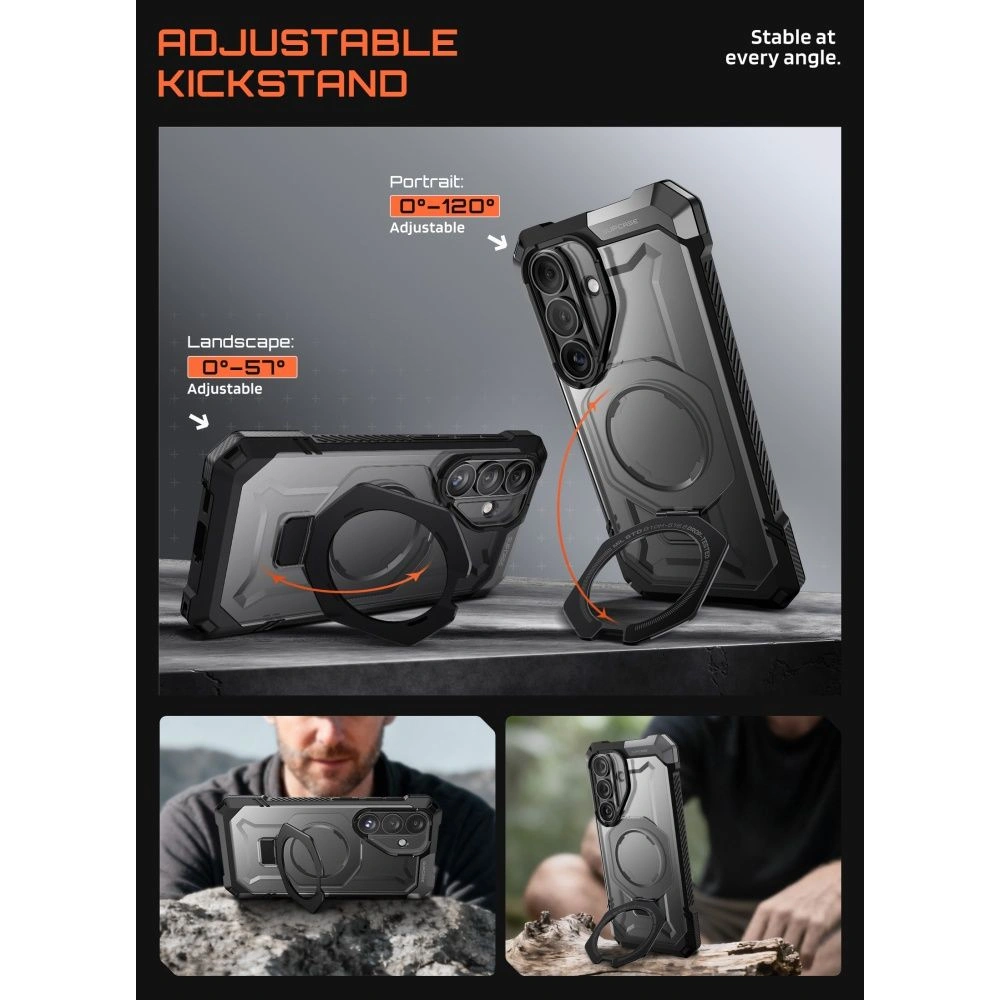 Etui Supcase Unicorn Beetle Grip Mag MagSafe do Samsung Galaxy S26 Black