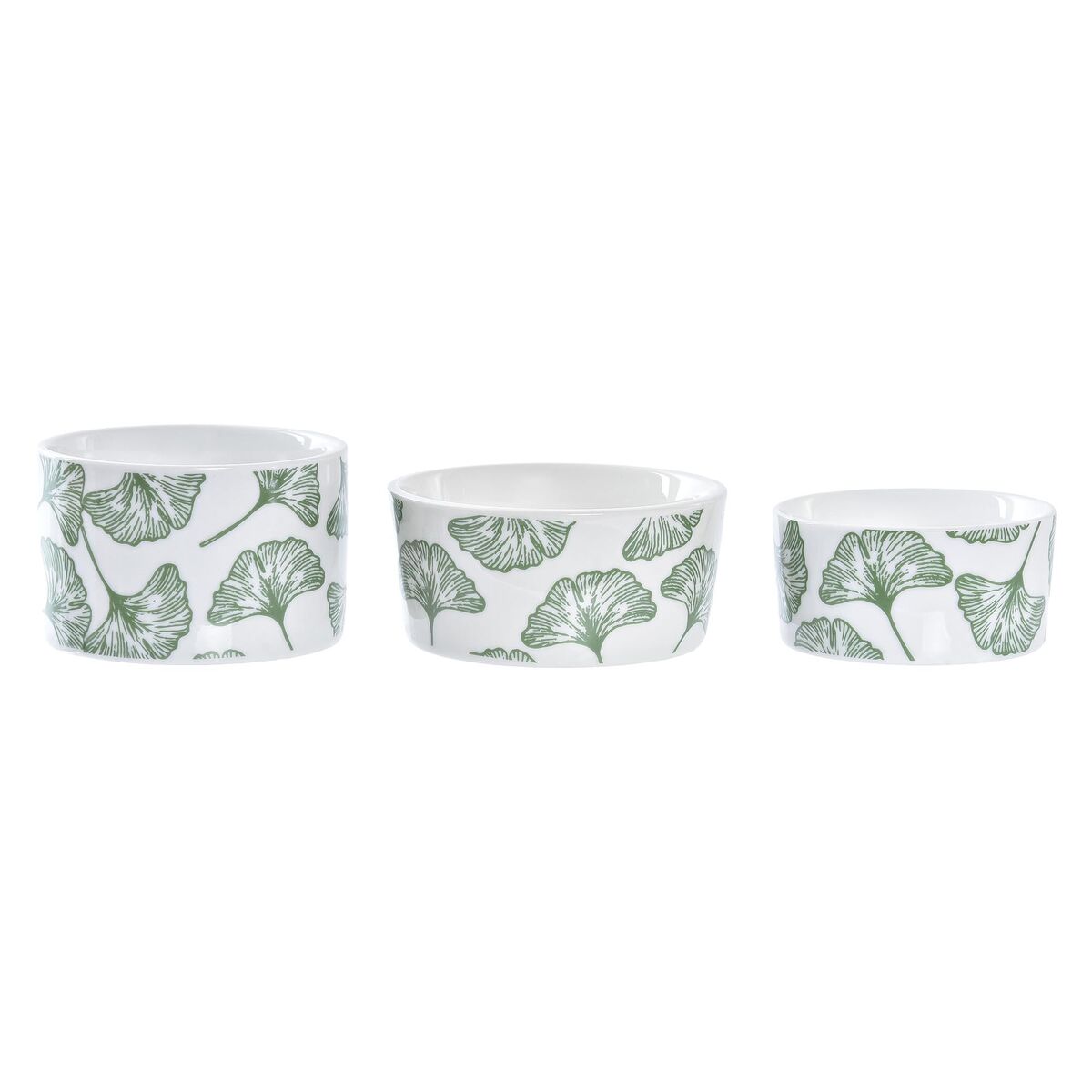 Appetizer Set DKD Home Decor Sheets Stoneware Tropical 18 x 18 x 1 cm