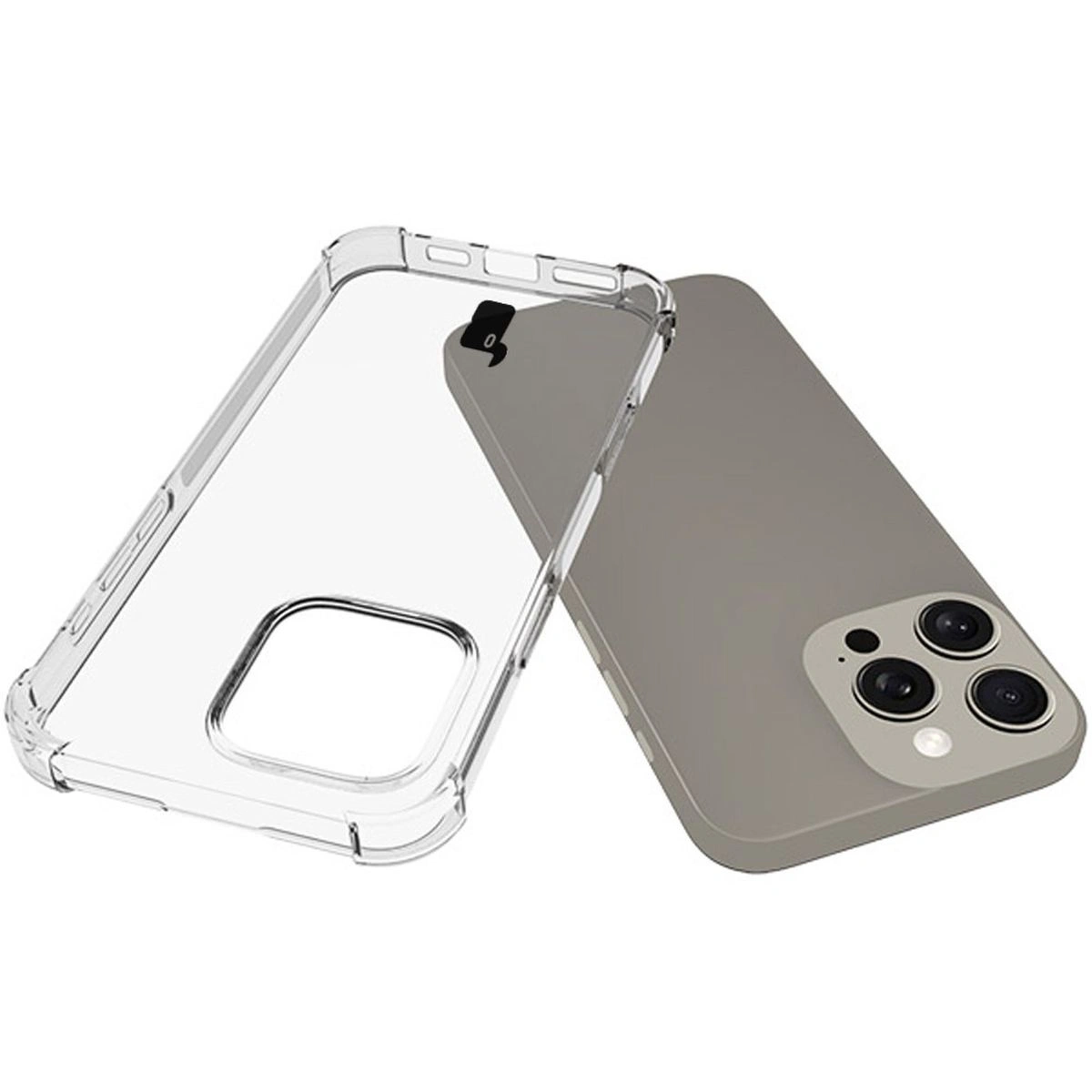 Bizon Case Clear Pack case + 2x tempered glass + lens glass Apple iPhone 16 Pro Max