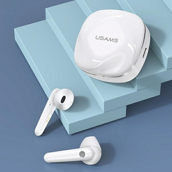 USAMS Earphones Bluetooth 5.0 TWS SD series white BHUSD01