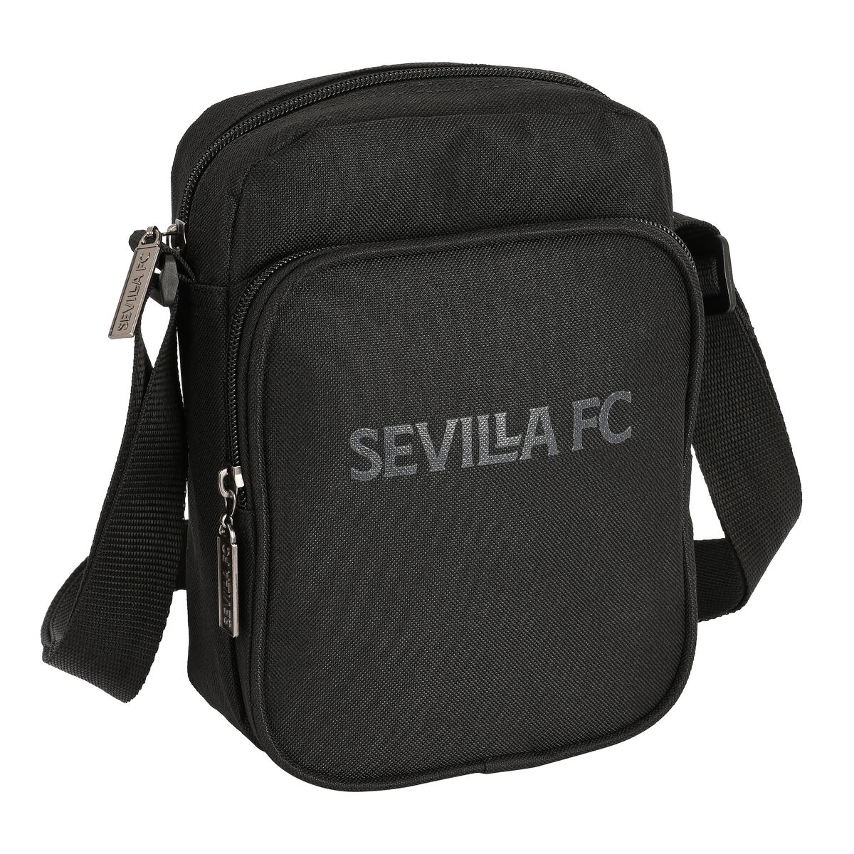 Shoulder Bag Sevilla Fútbol Club Teen 16 x 22 x 6 cm Black