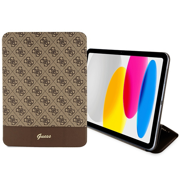 Guess GUFC11PS4SGW Apple iPad 10.9 2022 (10 gen) brown 4G Stripe Allover