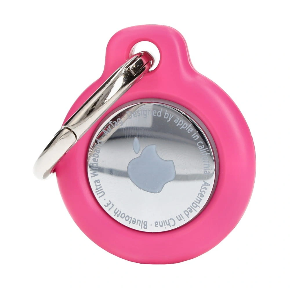 Bizon Case Locator Keychain Apple AirTag pink