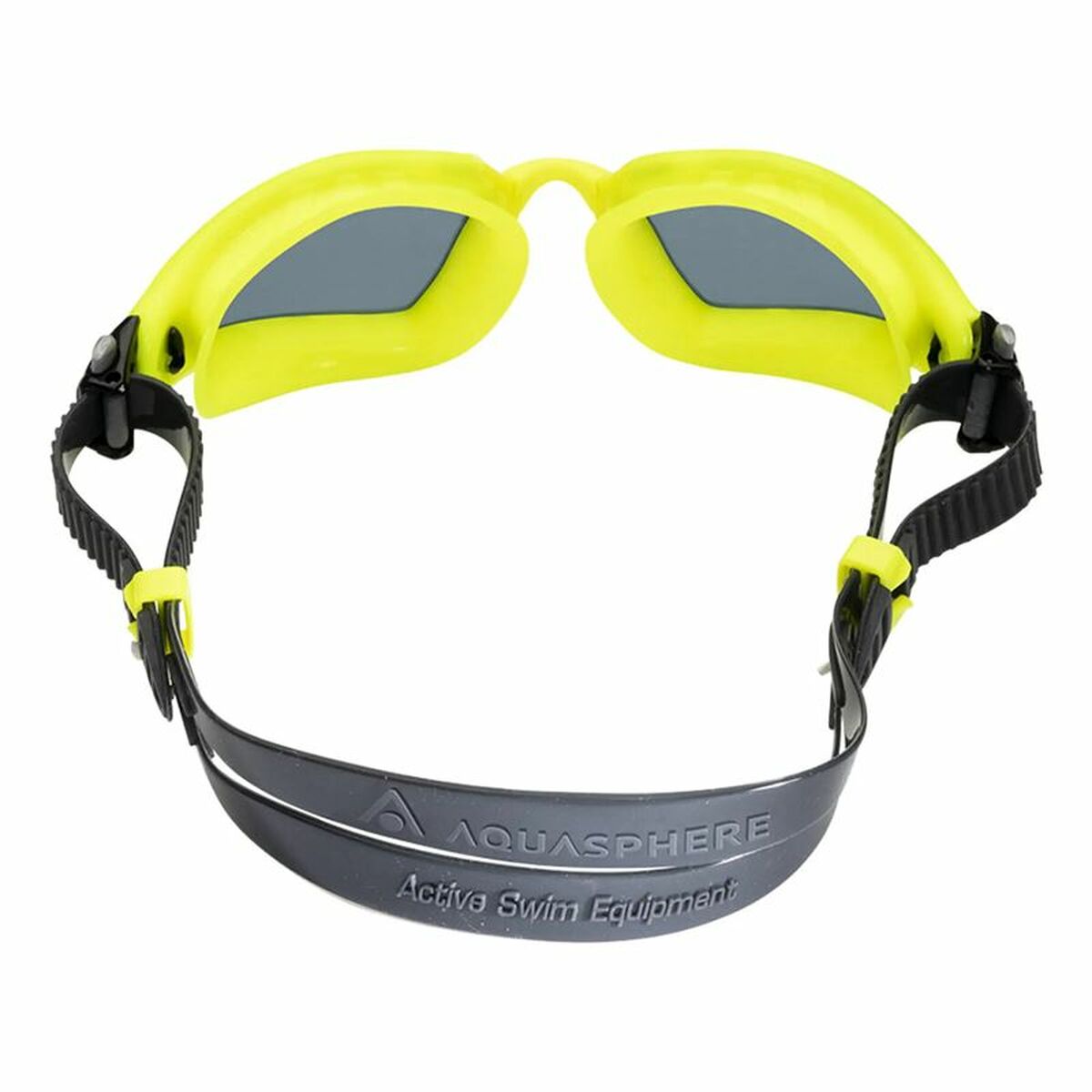 Adult Swimming Goggles Aqua Sphere Kayenne Pro Dark Black Yellow