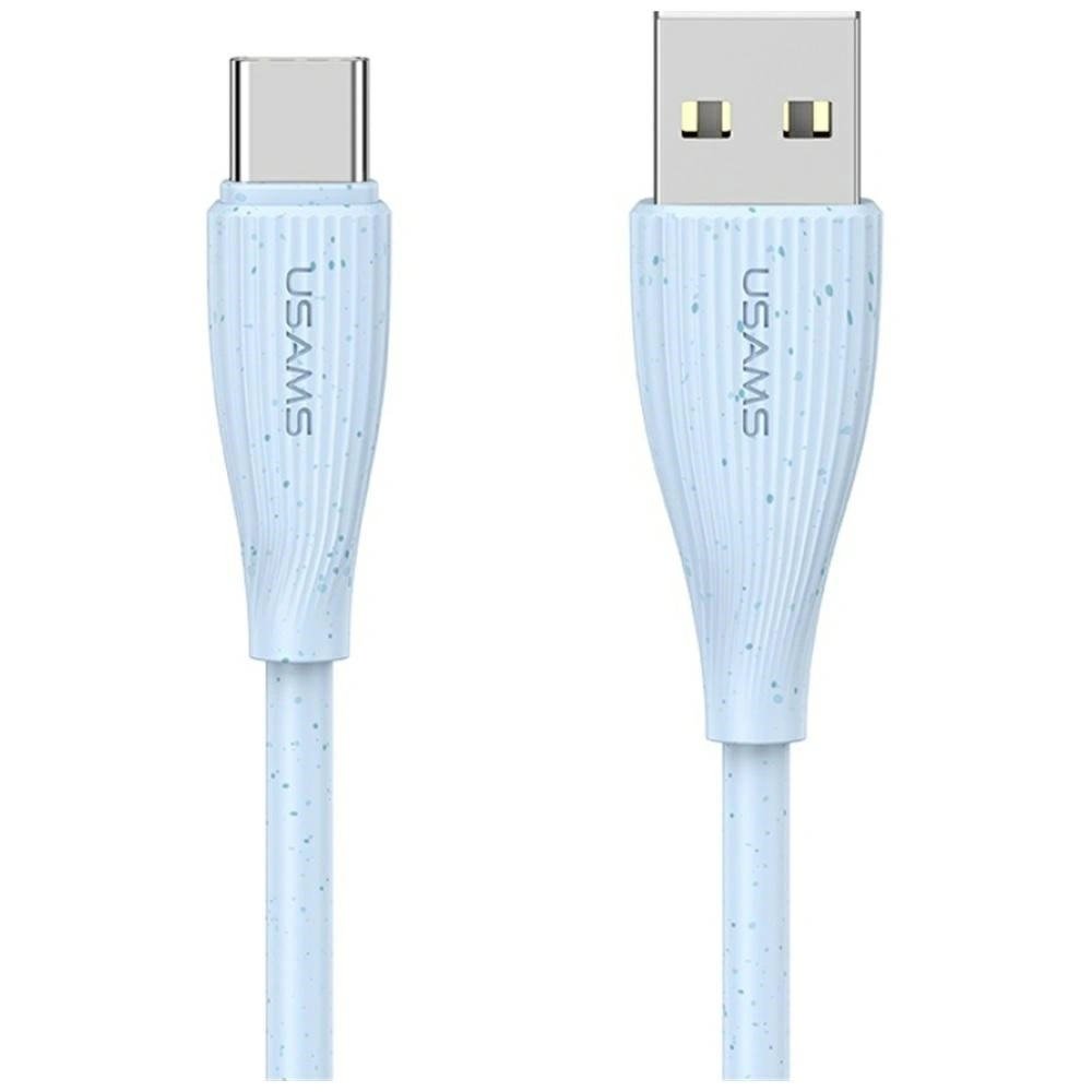 Kabel USB-A / USB-C USAMS Green Series SJ714 18W 3A 1m niebieski