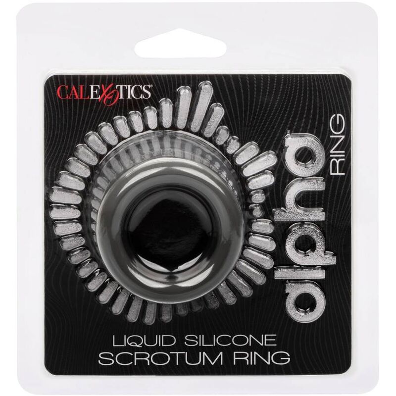 CALIFORNIA EXOTICS - ALPHA SCROTUM STRETCHING RING BLACK