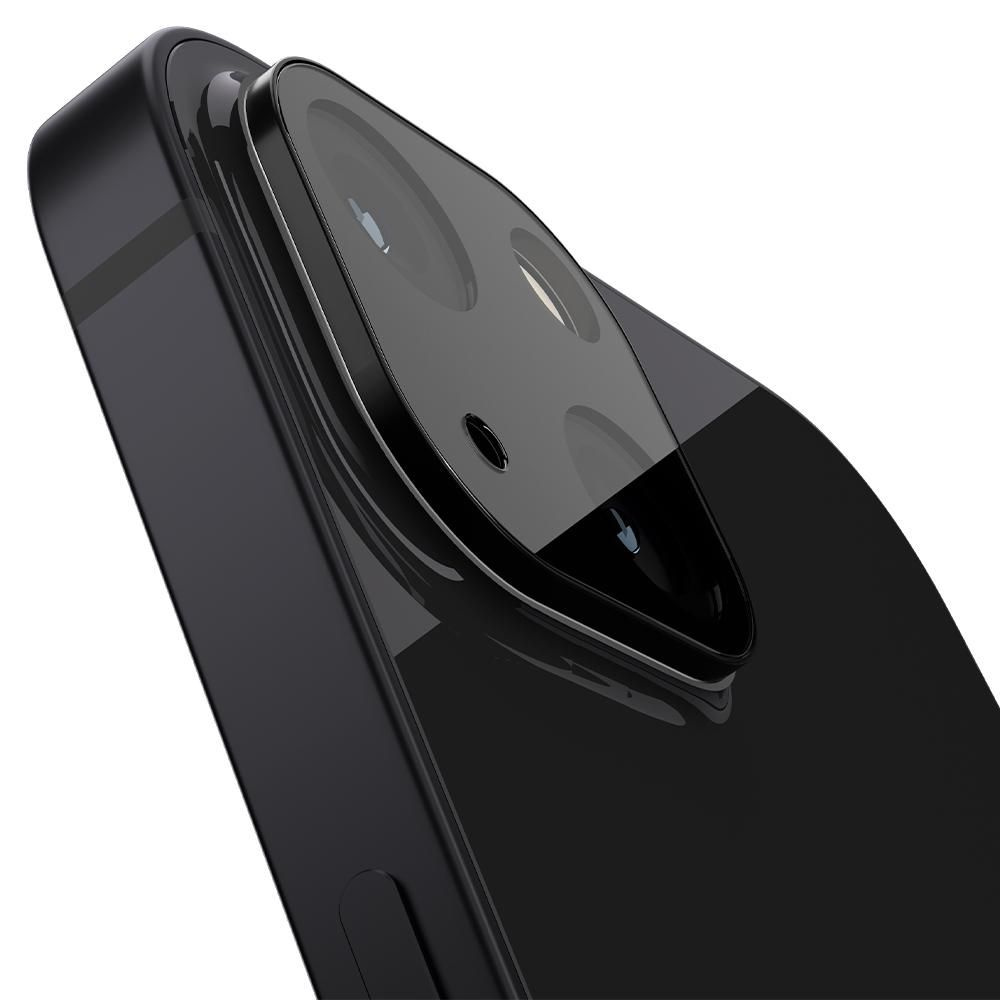 Szkło hartowane na aparat Spigen Optik Camera Lens Apple iPhone 13/13 mini Black [2 PACK]