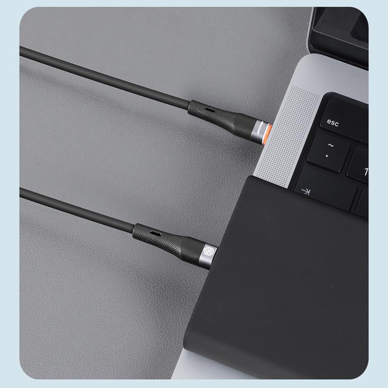 Nillkin Data Cable Flowspeed Silicon USB-C/USB-C, PD, 60W black