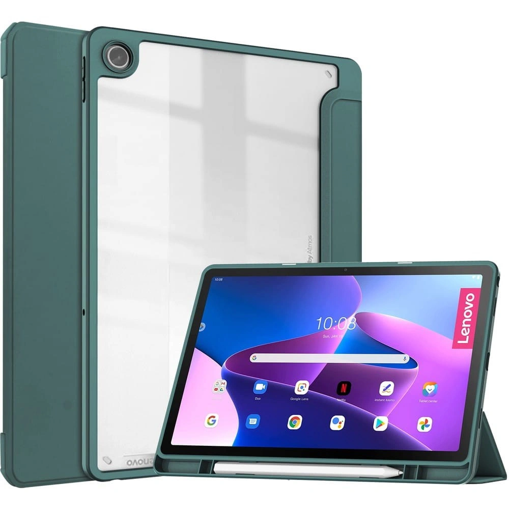Bizon Case Tab Clear Matt Lenovo Tab M10 Plus Gen 3 dark green