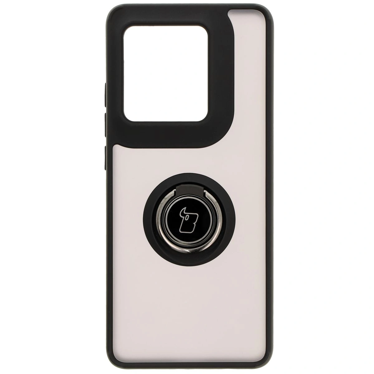 Bizon Case Hybrid Ring Motorola Edge 50 Ultra smoky with a black frame