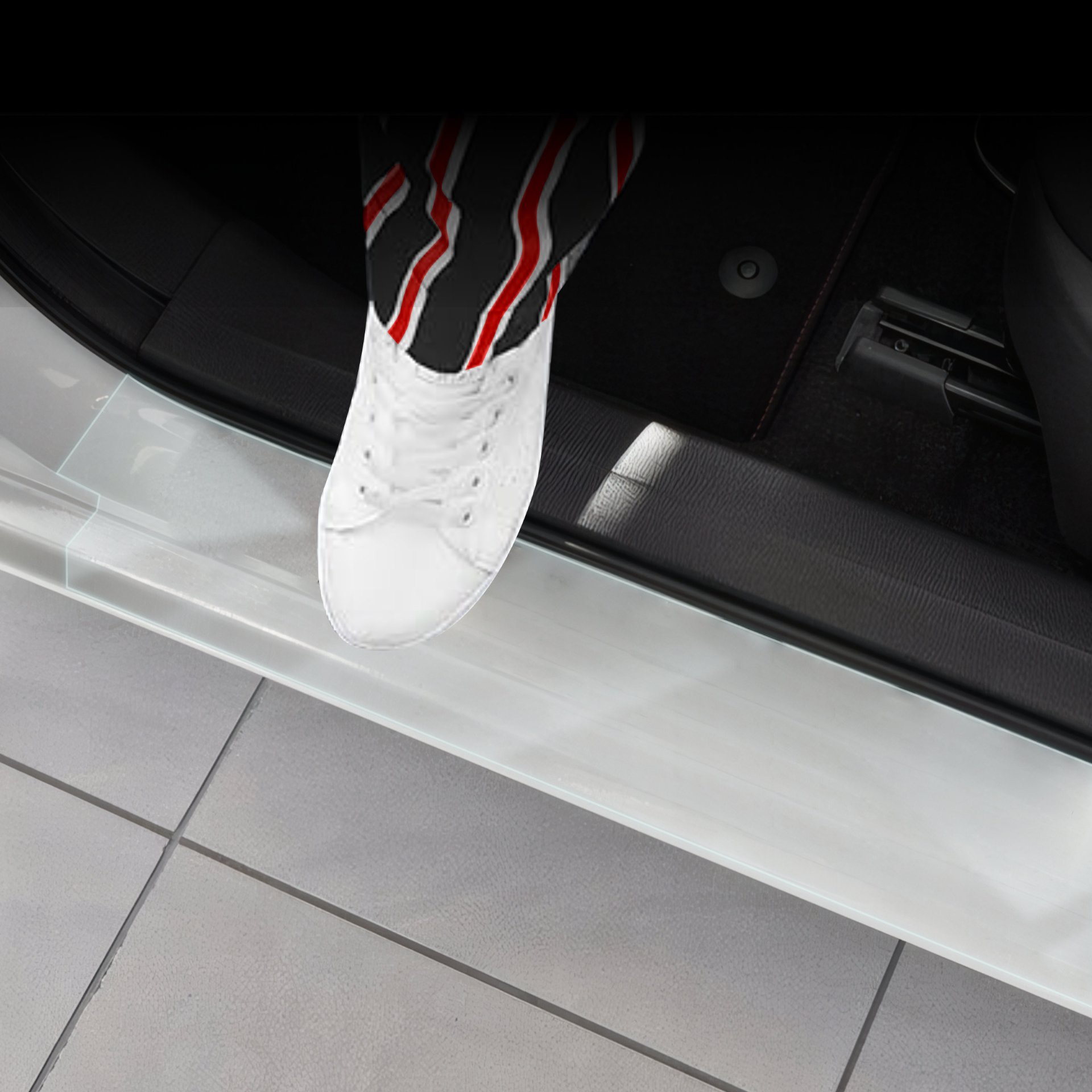 Folia ochronna na progi GrizzGlass BodyShield do Volkswagen Polo Hatchback 5D (2001-2009) [4w1]
