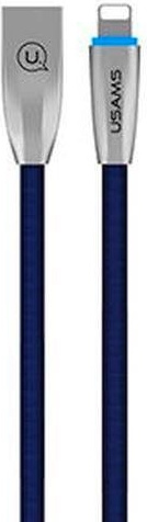 USAMS Nylon Cable U-Light Lightning blue 1,2m IPZSUSB03 (US-SJ182)