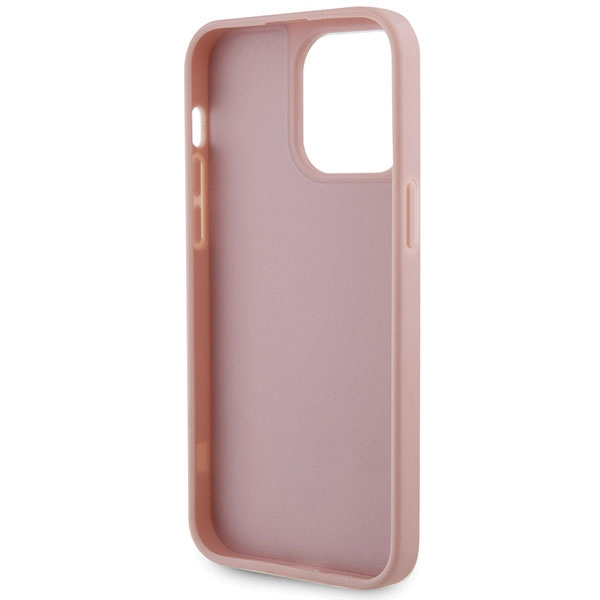 Guess GUHCP14XHDGTPP Apple iPhone 14 Pro Max pink hardcase Rhinestone Triangle