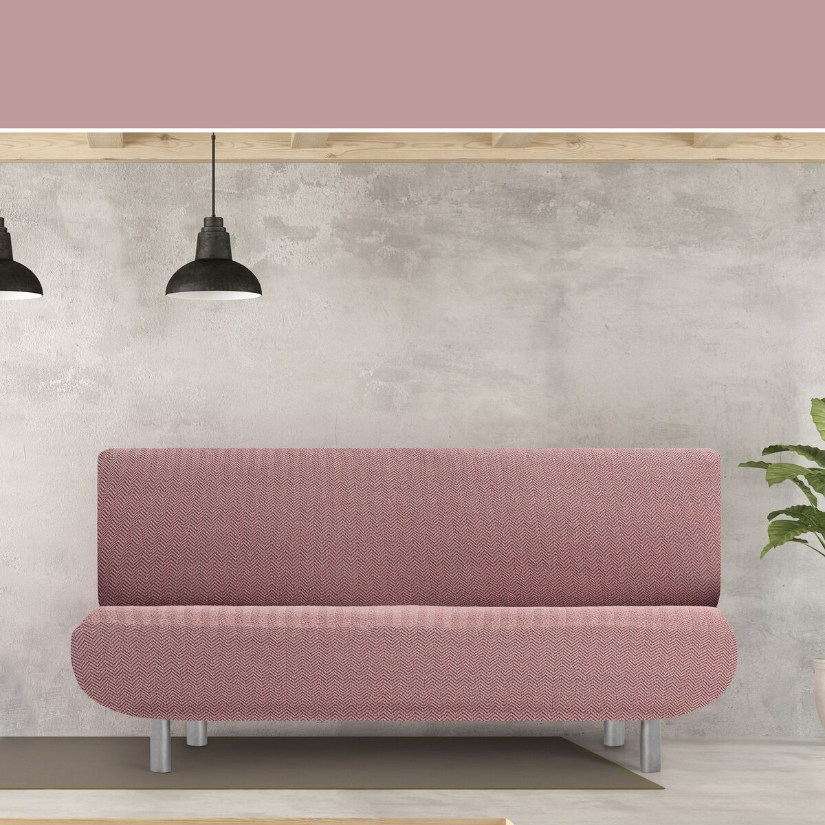Sofa Cover Eysa JAZ Pink 160 x 100 x 230 cm
