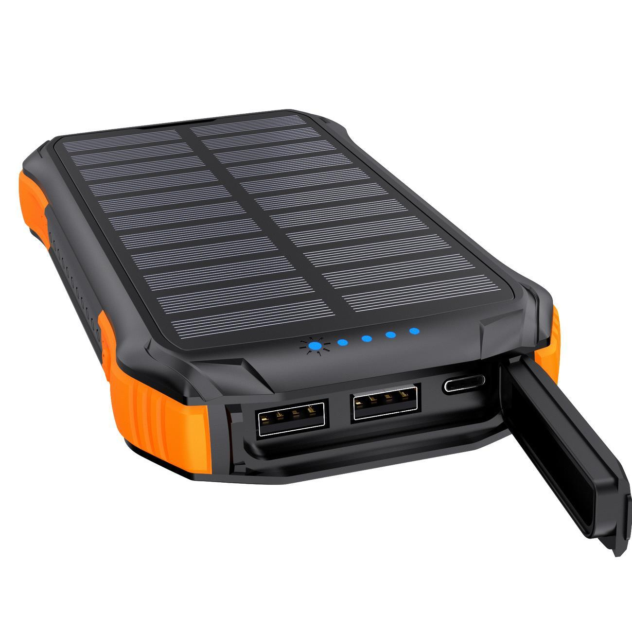 Choetech B659 Solar Powerbank Wireless Charger 10000mAh Qi 5W orange