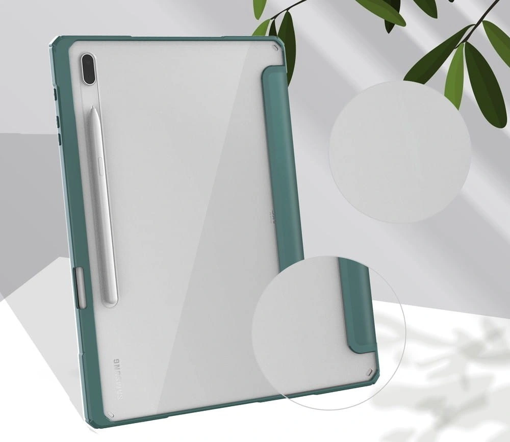 Bizon Case Tab Clear Matt Samsung Galaxy Tab S8 Plus / S7 Plus / S7 FE dark green