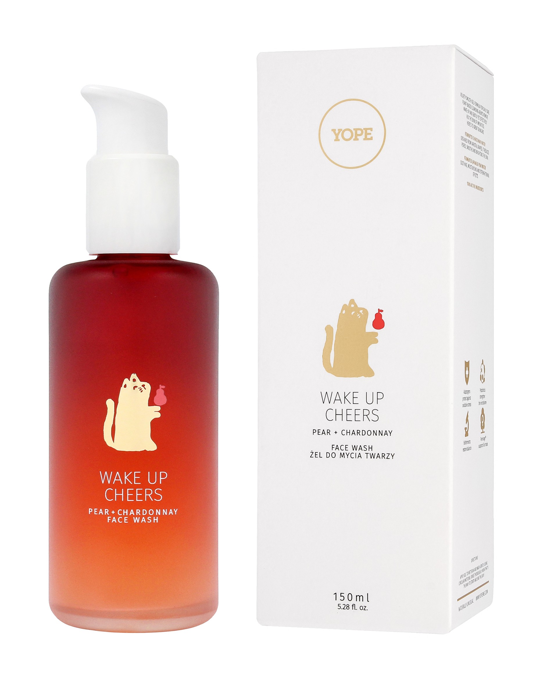 YOPE Face Care Żel do mycia chardonnay i gruszka &