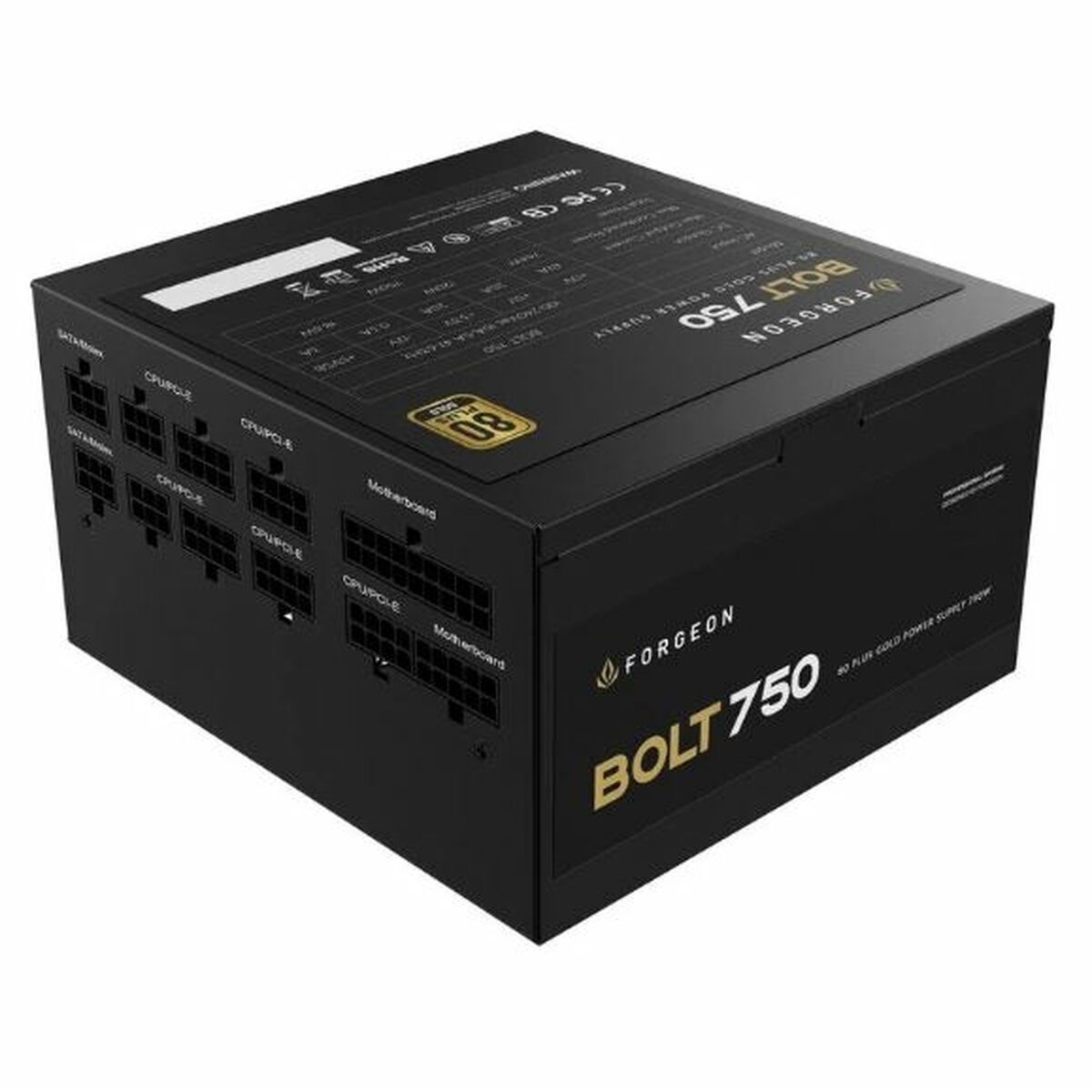 Power supply Forgeon 80 Plus Gold 750 W (Refurbished A)