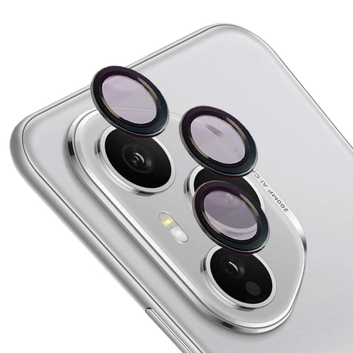 Szkło na aparat Bizon Glass Snap Lens do Honor 400 Pro czarna ramka