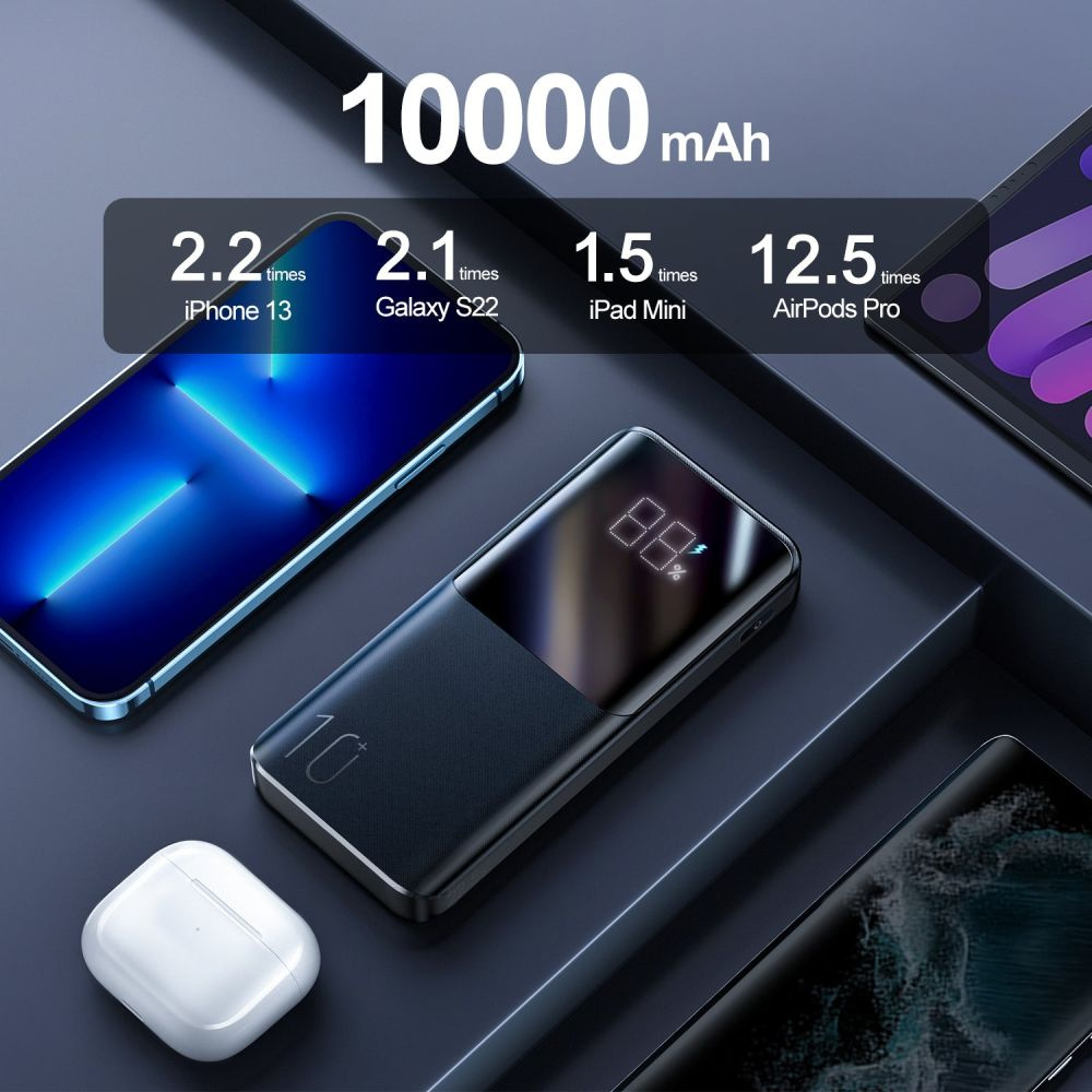 Joyroom JR-QP191 22.5W Powerbank 10000mah Black
