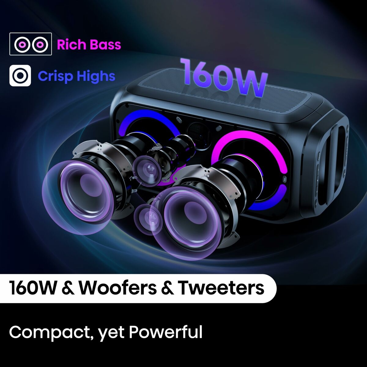 Portable Bluetooth Speakers Hisense PR160 Black Portable Bluetooth Speakers Hisense PR160 Black
