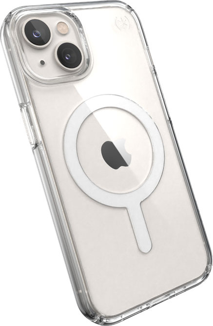 Speck Presidio Perfect-Clear MagSafe MICROBAN Apple iPhone 14 (Clear)