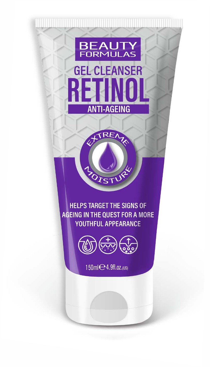 BEAUTY FORMULAS Retinol Anti-Ageing Żel oczyszczający do twarzy z retinolem 150 ml