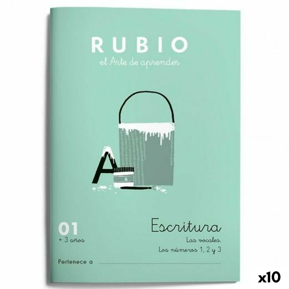 Writing and calligraphy notebook Rubio Nº01 A5 Spanish 20 Sheets (10Units)