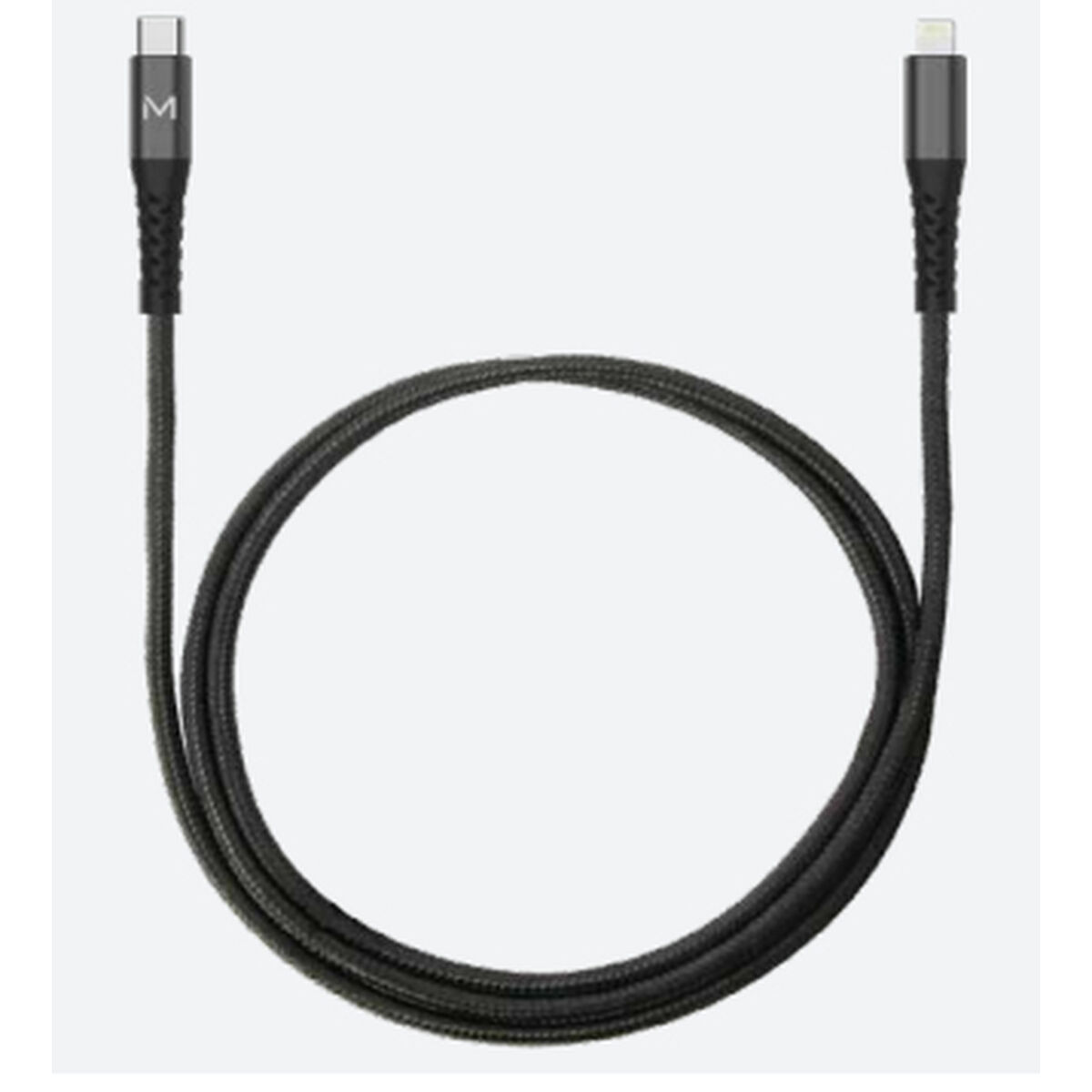 USB-C to Lightning Cable Mobilis Black 1 m