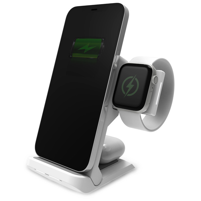 STM ChargeTree Go 3in1 to Apple iPhone, AirPods & Watch (white)