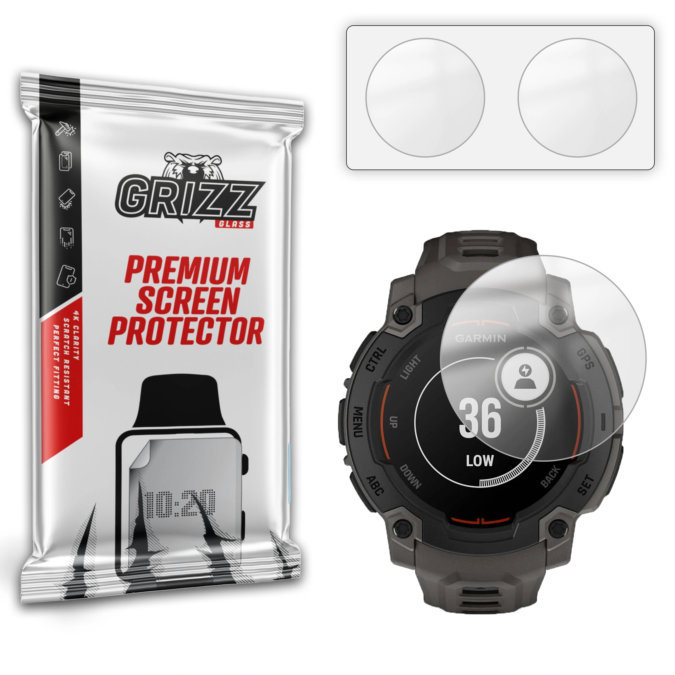 GrizzGlass PaperScreen Garmin Instinct E 45mm