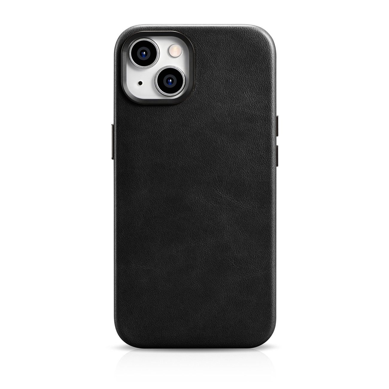 iCarer Oil Wax Premium Leather MagSafe Apple iPhone 14 black
