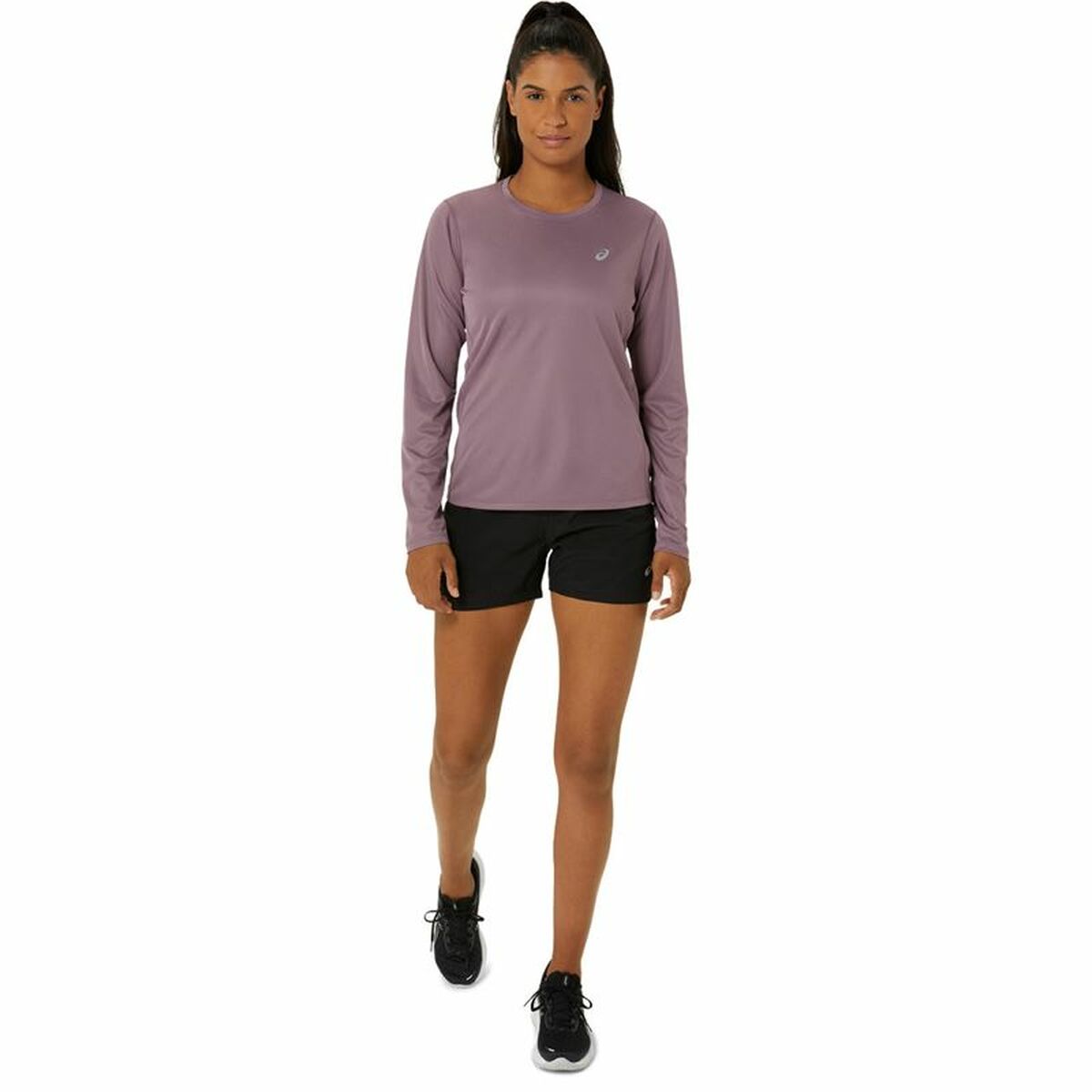 Women’s Long Sleeve Shirt Asics Core Ls Top Pink Plum