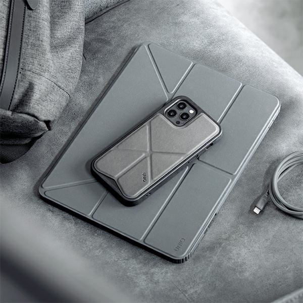 UNIQ Moven Apple iPad Pro 12.9 2021 Antimicrobial charcoal grey