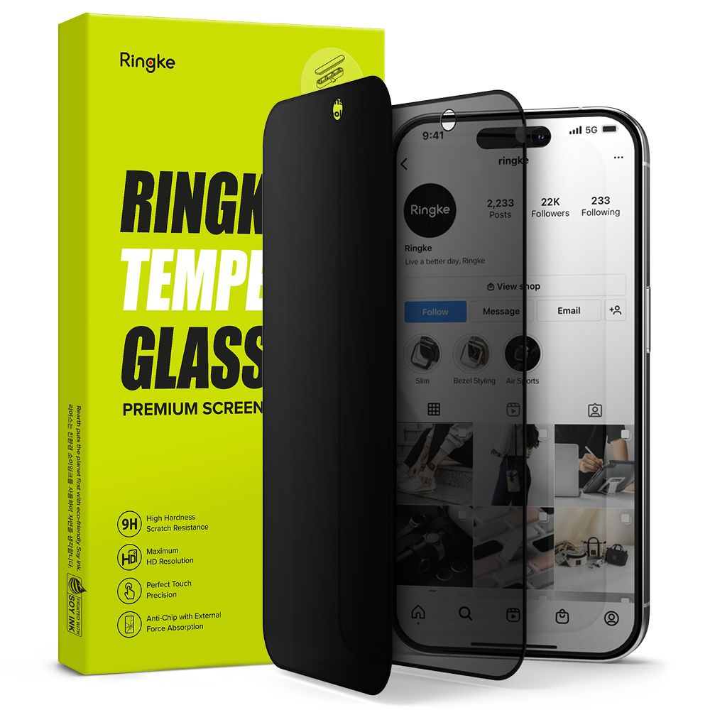 Ringke Tempered Glass Apple iPhone 15 Pro Max Privacy