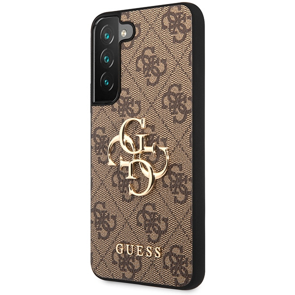 Guess GUHCS23S4GMGBR Samsung Galaxy S23 brown hardcase 4G Big Metal Logo