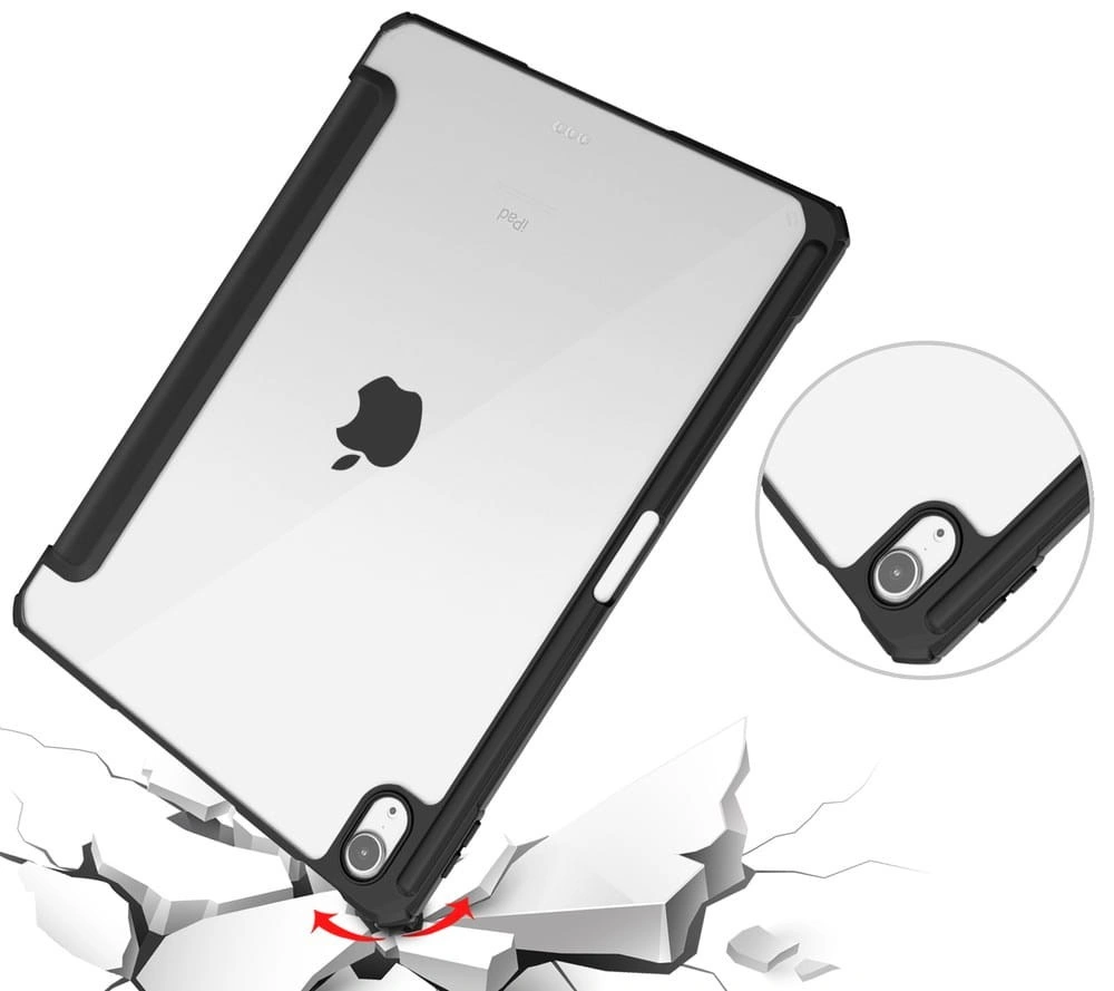 Bizon Case Tab Clear Matt Apple iPad Air 6 / Air 5 / Air 4 / iPad Pro 11 2018 black