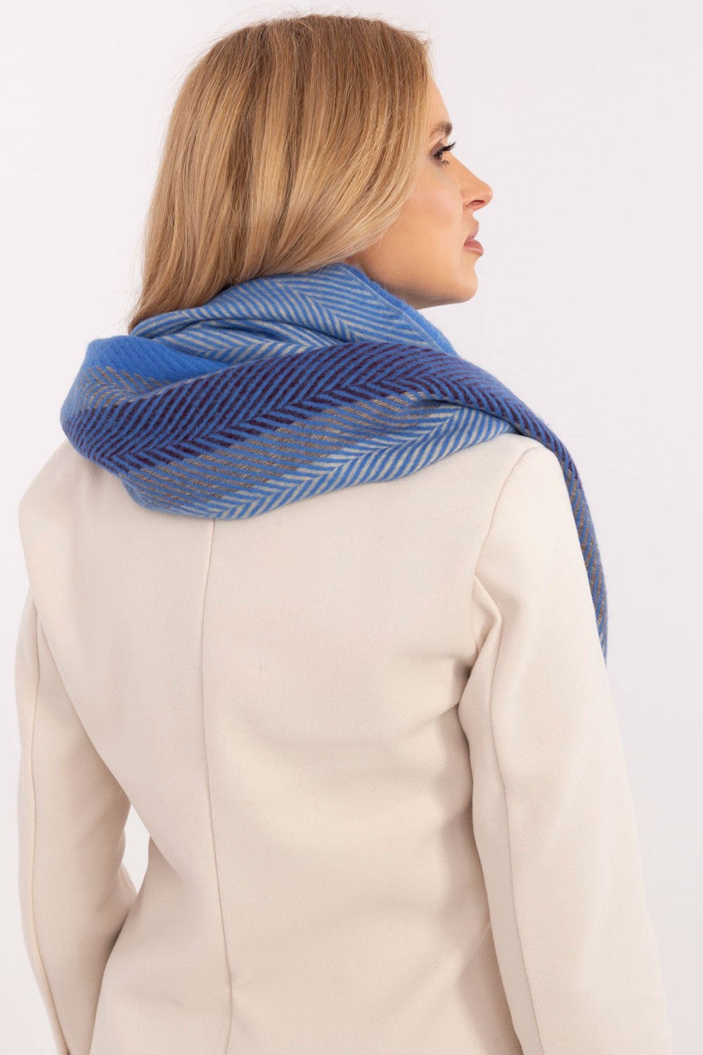  Shawl model 206040 AT  blue