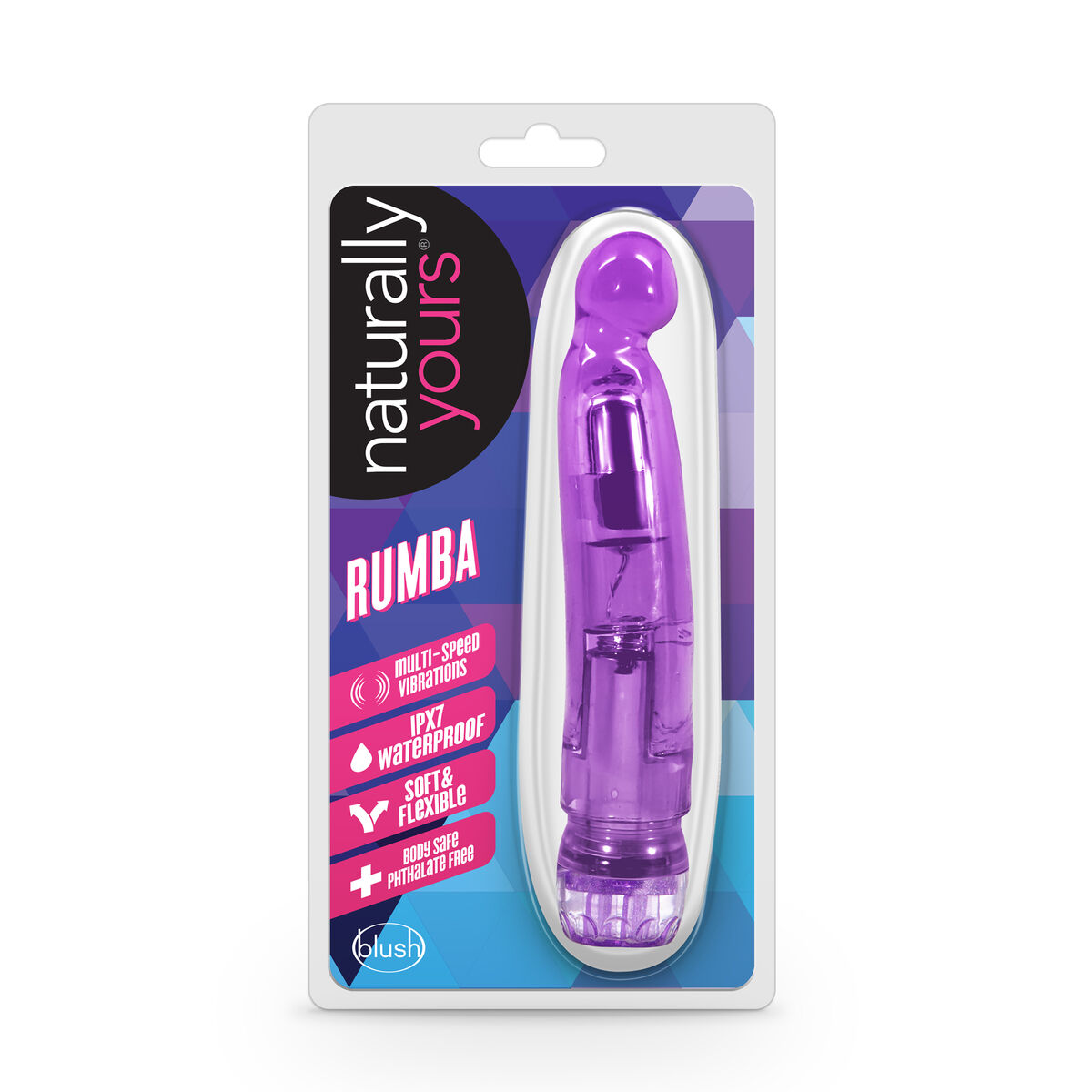 Vibrator Blush Naturally Yours Purple Vibrator Blush Naturally Yours Purple